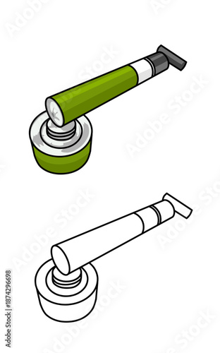 a green Mosquito repellent Poison spray tool. home Equipment