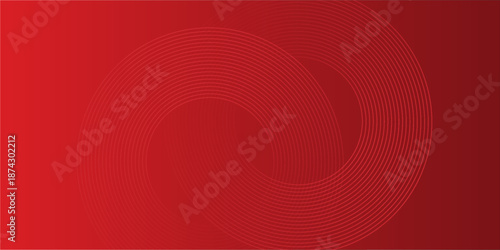 Collection of red concentric circles. Collection of radial sound wave or sonar rings. Pack of radar icon symbols, targets, dashed lines, halftones.