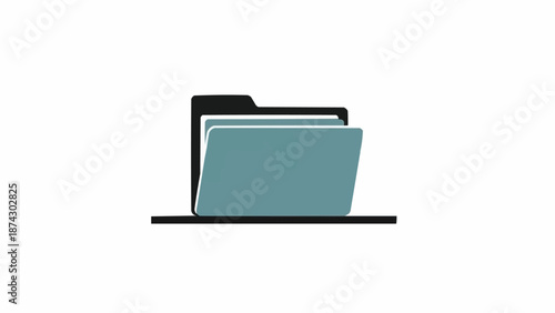 Stack of file folders office documents.