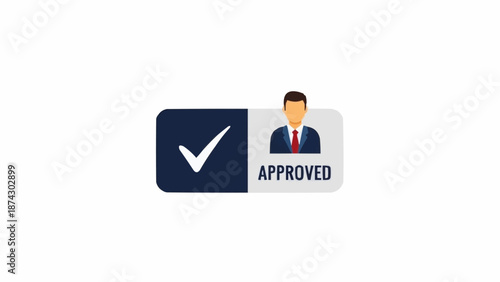 Approved Employee Verification Business Stamp.