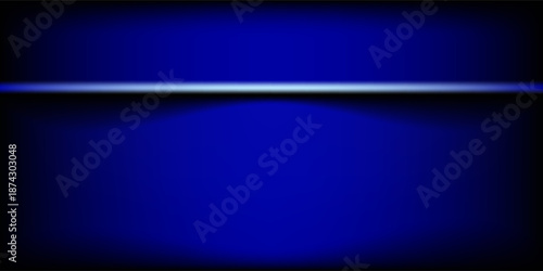 Blue and Black gradient background. Dark blue studio room background. Clean design for displaying product. Space for selling products on the website. Vector illustration.