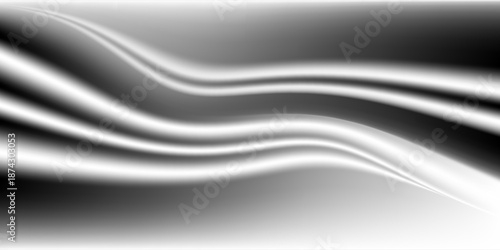 White laser beams isolated on black background. Abstract light effect. Green lens flash. Horizontal rays glowing in the dark. Light Speed ​​vector illustration, road.