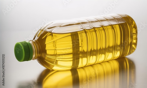 Fresh Golden Vegetable Cooking Oil in Plastic Bottle for Healthy Kitchen Ingredients