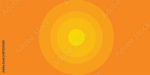 Concentric Circles of Warmth: A Gradient of Yellow and Orange Radiating Outward