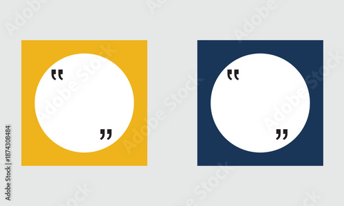 Quote speech bubble testimonial card templates. Modern quote card design templates with speech bubble shapes, ideal for testimonials, reviews, social media posts, and marketing presentations.

