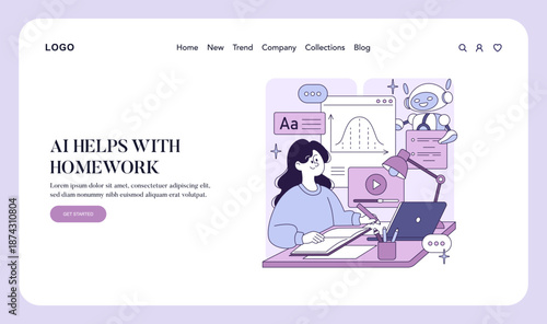 AI-Assisted Homework Session with Interactive Tools
