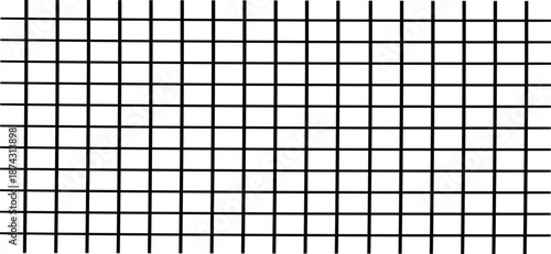 White background with gray perspective grid lines creating a square pattern. Template platform for technology, user interface, industry, science, blueprint. Vector illustration.