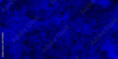 Dark abstract background with blue grunge effect background. blue velvet grunge texture fantasy smooth watercolor painted art design. Dark elegant Royal blue shades aquarelle paint