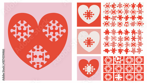 abstract-heart-made-from-interlocking-puzzle-piece