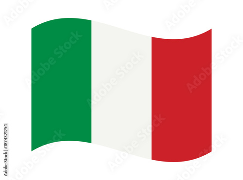 Free Download Waving flag of Italy on transparent background, Italian national symbol, green, white, and red vertical stripes banner - GFXLoad
