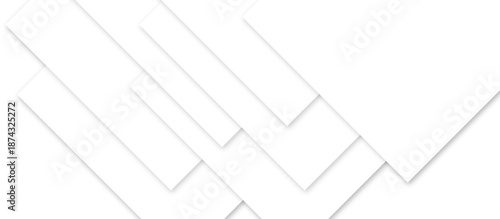 abstract technology concept white background. geometric modern background design with square lines. business illustration vector.