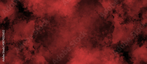 Watercolor marble pattern design. paint brush strokes. fire red texture. smoke overlays black and red Background. vintage retro red background. Red vapor on black background. red smoky clouds.