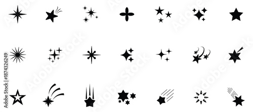   Sparkle vector icons set Star vector icons star icon   sparkle icon, Sparkle star icons set Stars collection. Star vector icons.