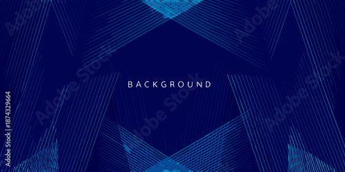 Abstract dark blue background with converging lines and digital aesthetic