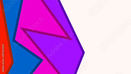 Modern Abstract Background Minimalist Geometric Shapes Flat Colorful Frame Design. Good for Website Banners, Corporate Presentations, Branding, Posters, Social Media, and Professional Design Templates