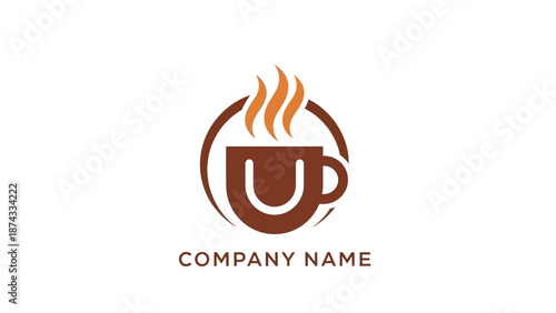 Coffee Cup Logo Design Element.