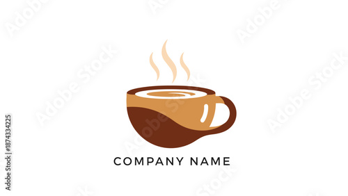 Coffee Cup Logo Design Element.