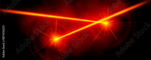 Vector laser beam PNG. Red laser beam on an isolated transparent background. Laser security system, protection. Red laser png.