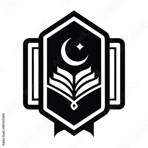 Elegant Quran vector artwork with detailed Islamic ornament and intricate symmetrical design