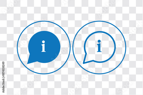 Information. Different styles, color, more information. Vector icons.