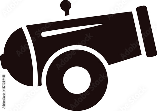 Black and white tractor icon Vector