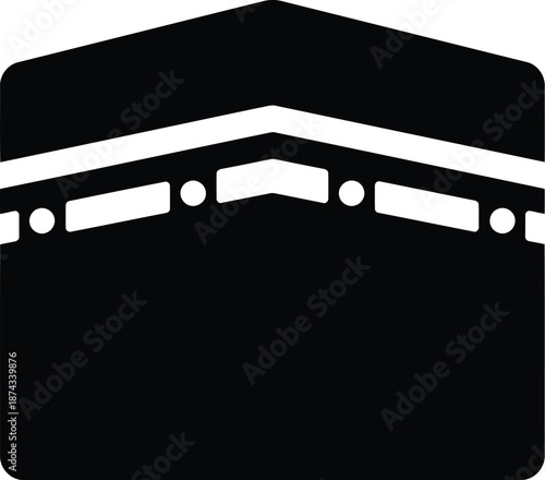 Islamic kaaba icon Vector