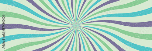 Abstract 70s starburst pattern Swirl retro background with Vintage grunge texture