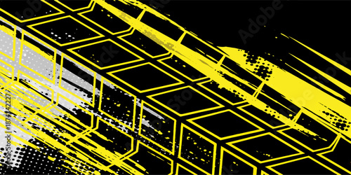 Abstract technology vector background featuring a green digital circuit board pattern with electronic microchip hardware and processor engineering lines for a modern tech motherboard illustration
