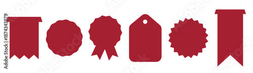 elegant collection of ribbons and tags for promotion 