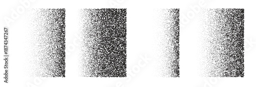  fading gradient texture set black dotted square element