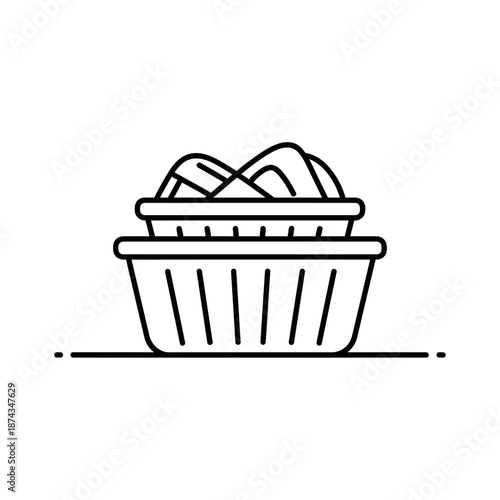 Stack of Laundry Baskets Icon