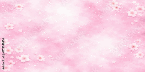 Shiny pink bokeh background featuring festive Christmas glitter and soft winter snowflakes for a bright holiday celebration wallpaper or Valentine card design