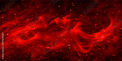 Abstract fiery red backgrounds featuring a burning orange motion flow with heat and smoke patterns in a hot energy explosion design