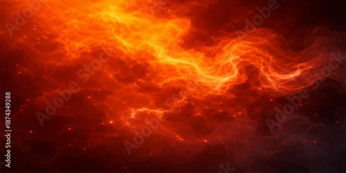 Abstract fire and fiery explosion background with red and orange burning flames featuring a dark grunge texture and hot energy smoke patterns for a cinematic art wallpaper design