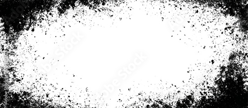 Grunge hand drawn ink frame and border scratch background design. artistic black grunge frame and creative banner poster vector texture.