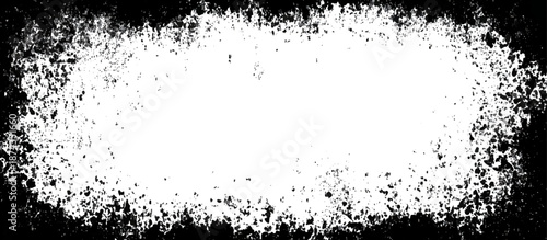 Grunge hand drawn ink frame and border scratch background design. artistic black grunge frame and creative banner poster vector texture.