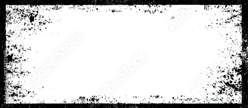Grunge hand drawn ink frame and border scratch background design. artistic black grunge frame and creative banner poster vector texture.