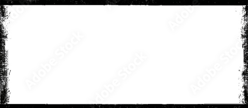 Grunge hand drawn ink frame and border scratch background design. artistic black grunge frame and creative banner poster vector texture.