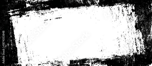 Grunge hand drawn ink frame and border scratch background design. artistic black grunge frame and creative banner poster vector texture.