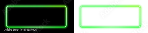 Electric LED square frame with smooth gradient light and futuristic borders. Box color line form shows balanced illumination in PNG. Neon appears once as a subtle highlight vector.