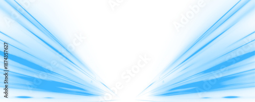 Neon blue laser lines curve along a city road. Motion trails, glowing wave energy, and swirling lines create futuristic traffic movement and speed. Vector illustration PNG.