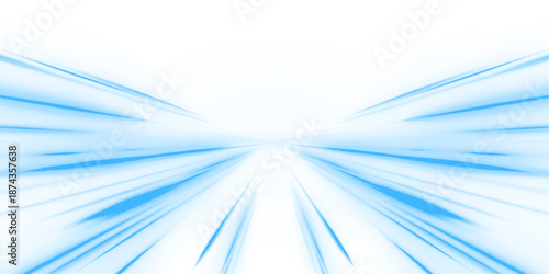Glowing blue neon laser streaks move across city highways. Light wave trails, motion swirls, and energy lines show dynamic speed and traffic flow. Vector illustration PNG.