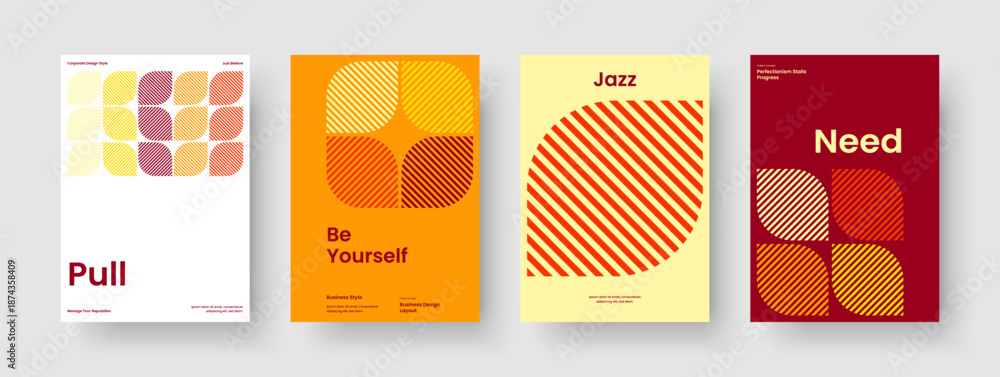 Naklejka premium Geometric Brochure Layout. Abstract Banner Design. Creative Business Presentation Template. Poster. Book Cover. Background. Flyer. Report. Newsletter. Portfolio. Brand Identity. Catalog. Pamphlet