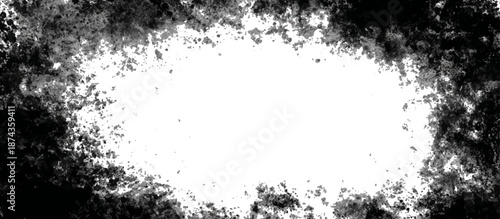 Grunge hand drawn ink frame and border scratch background design. artistic black grunge frame and creative banner poster vector texture.
