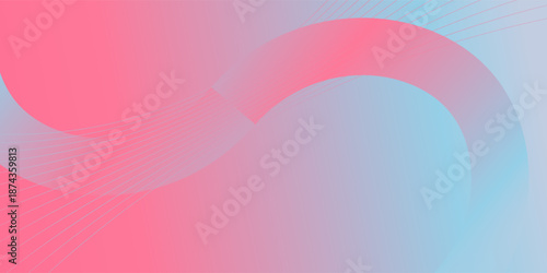 Abstract fluid shapes blend pinks, blues, whites. Soft gradients create dynamic background design. Minimalist aesthetic, modern feel.
