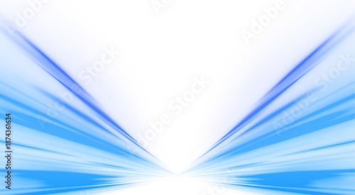 Futuristic blue neon laser lines flow along urban roads. Glowing motion trails, energy waves, and swirling lines illustrate speed and traffic dynamics. Vector illustration PNG.