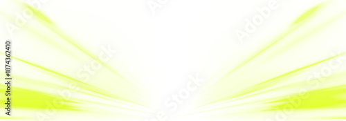 Futuristic yellow, green neon laser streaks ripple along a city road. Motion lines, glowing energy orange waves, red trail swirls illustrate traffic speed and flow. Vector illustration PNG.