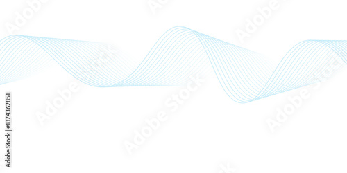 Vector abstract background with dynamic blue waves.