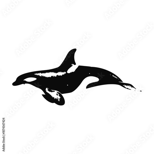 Black and white vintage illustration of martial arts fighting retro vintage vector art