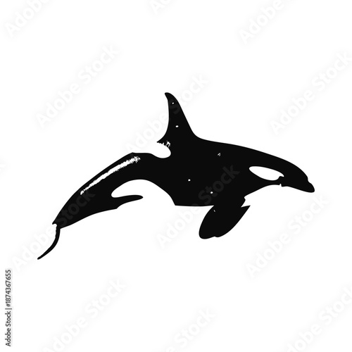 Black and white vintage illustration of martial arts fighting retro vintage vector art